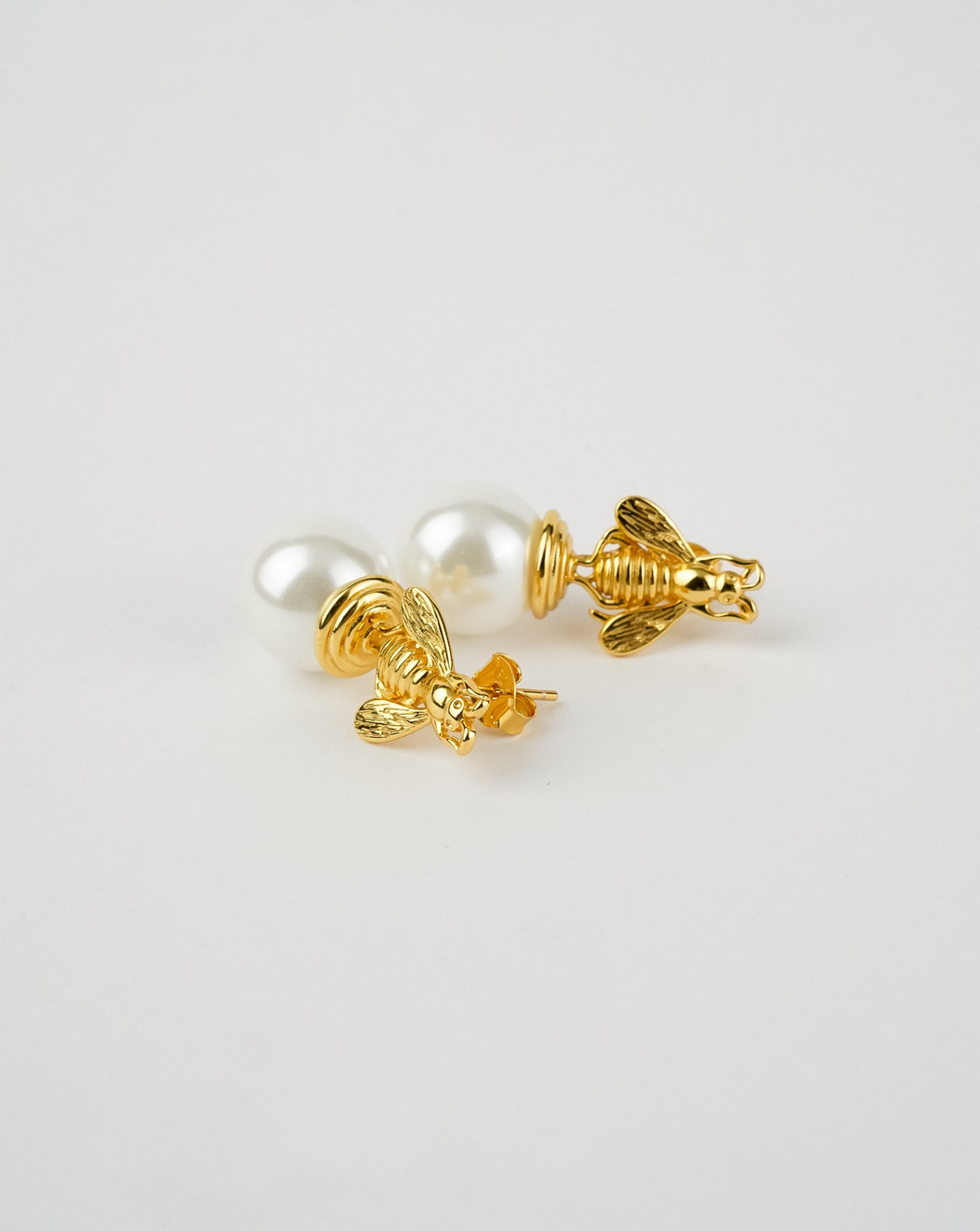 Bee Pearl Earrings