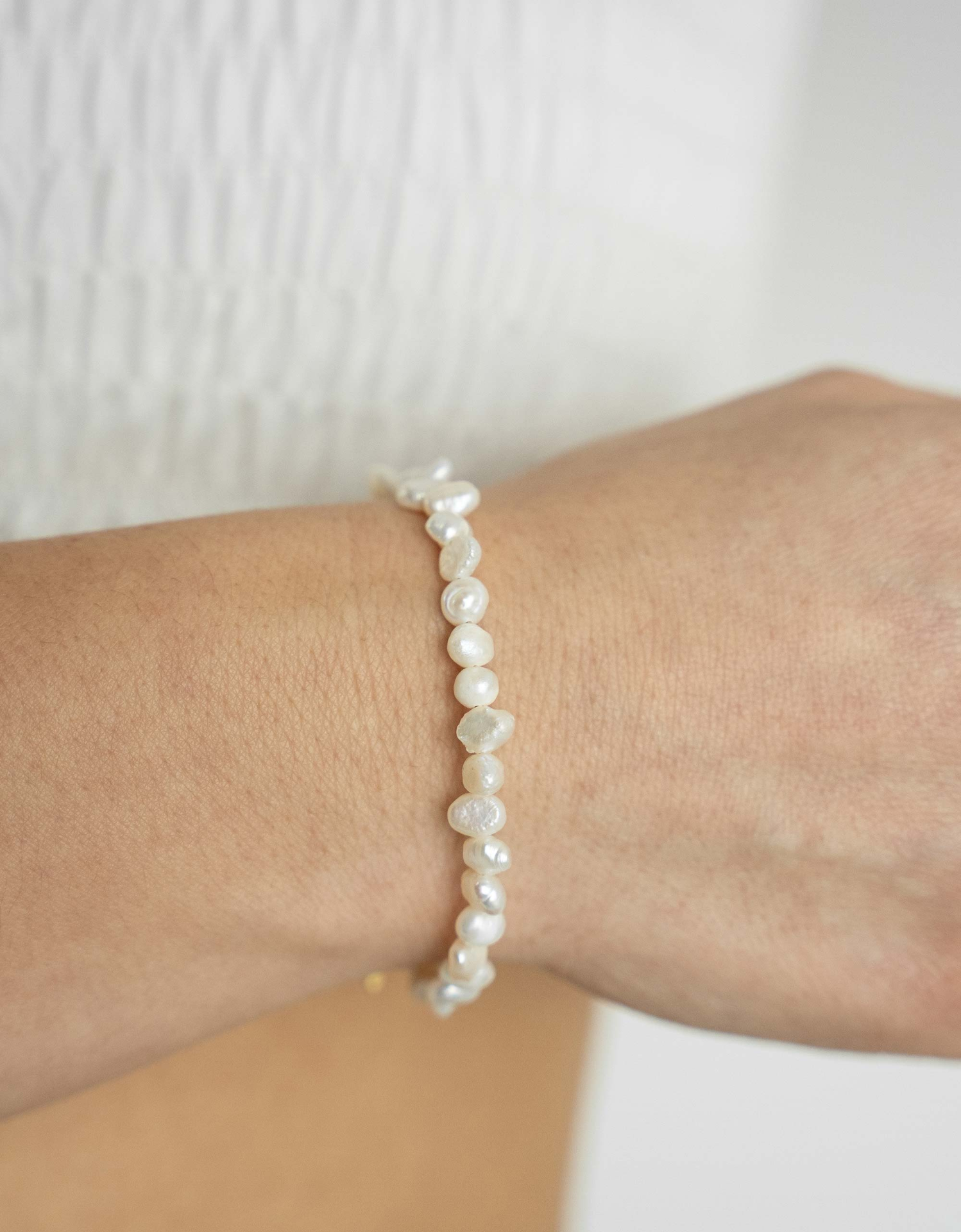 Classic Misshaped Pearl Bracelet