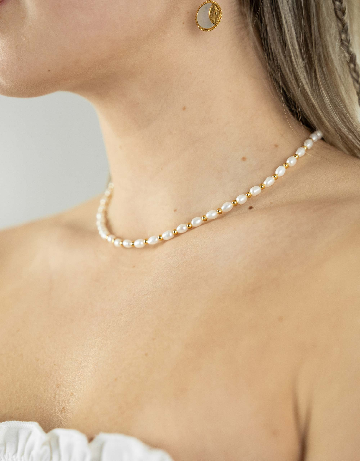 Pearl Link Necklace - Selectique 