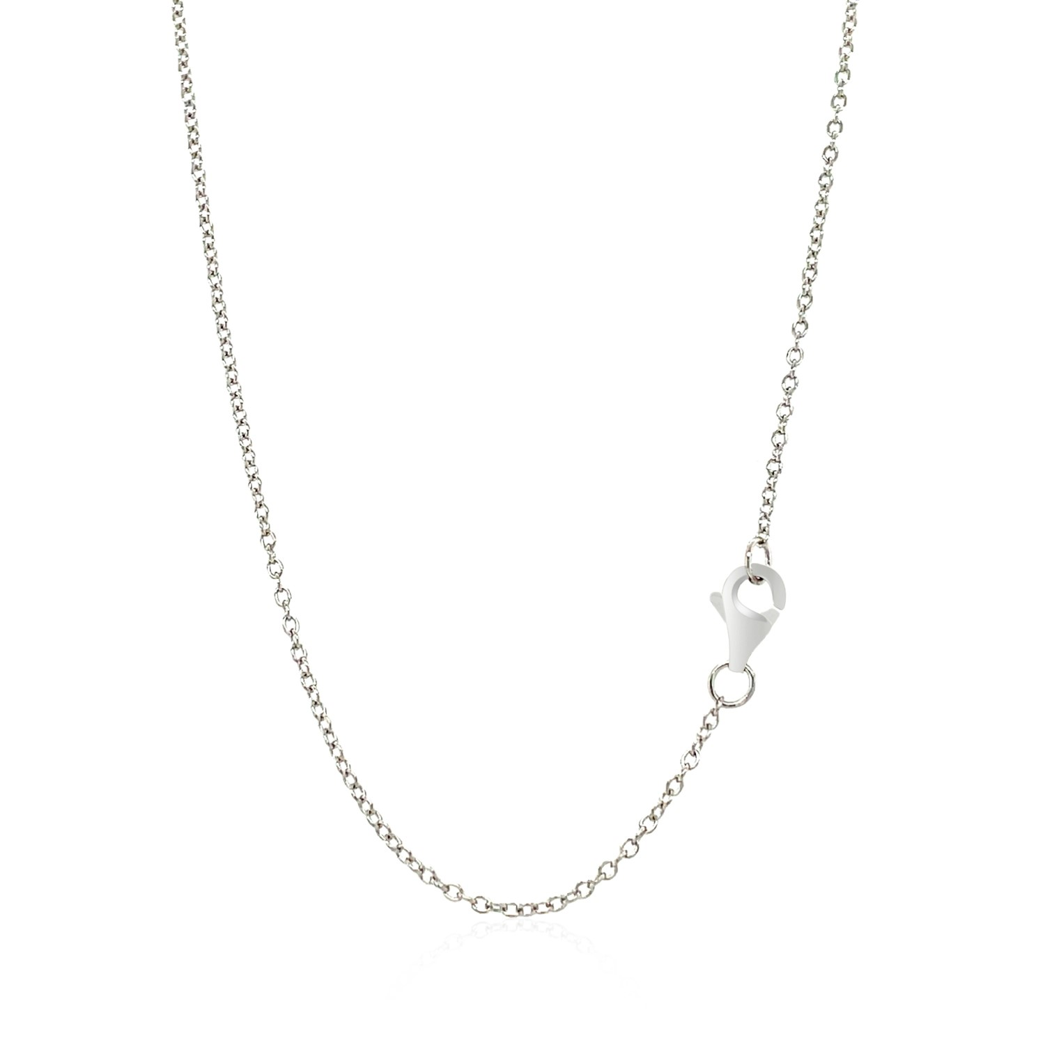 Sterling Silver Heart Necklace with Cubic Zirconias - Selectique 