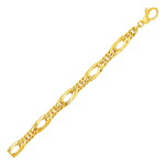 Twisted Oval Chain Bracelet in 14k Yellow Gold - Selectique 