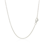 Sterling Silver Flip Flop Necklace with Cubic Zirconias - Selectique 