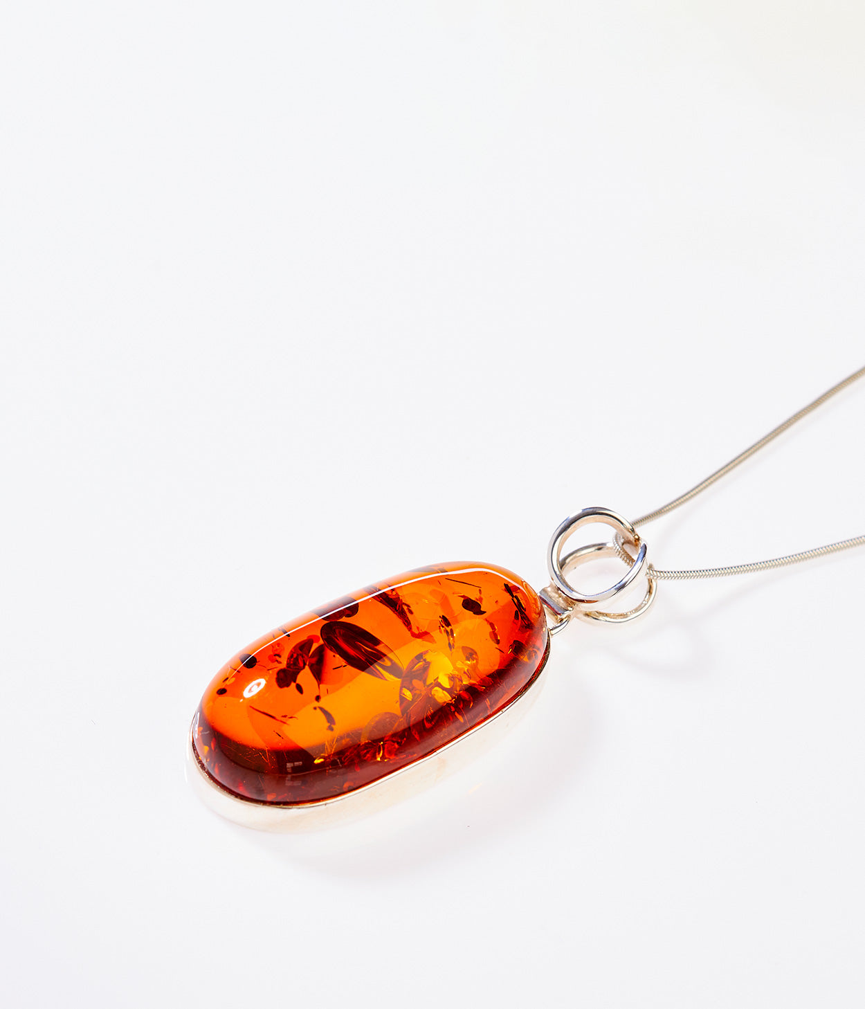 OOAK Honey Glow Oval Pendant