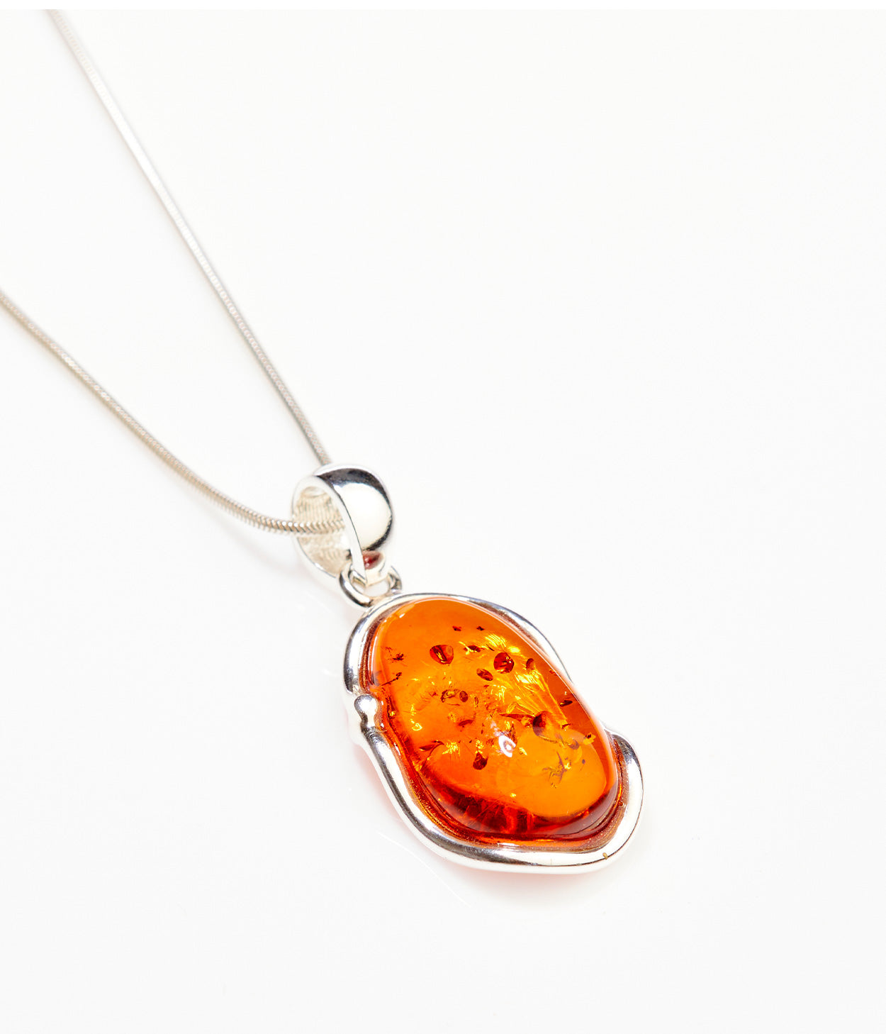 Amber Ripple Pendant Necklace - Selectique 