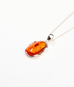 Amber Ripple Pendant Necklace - Selectique 