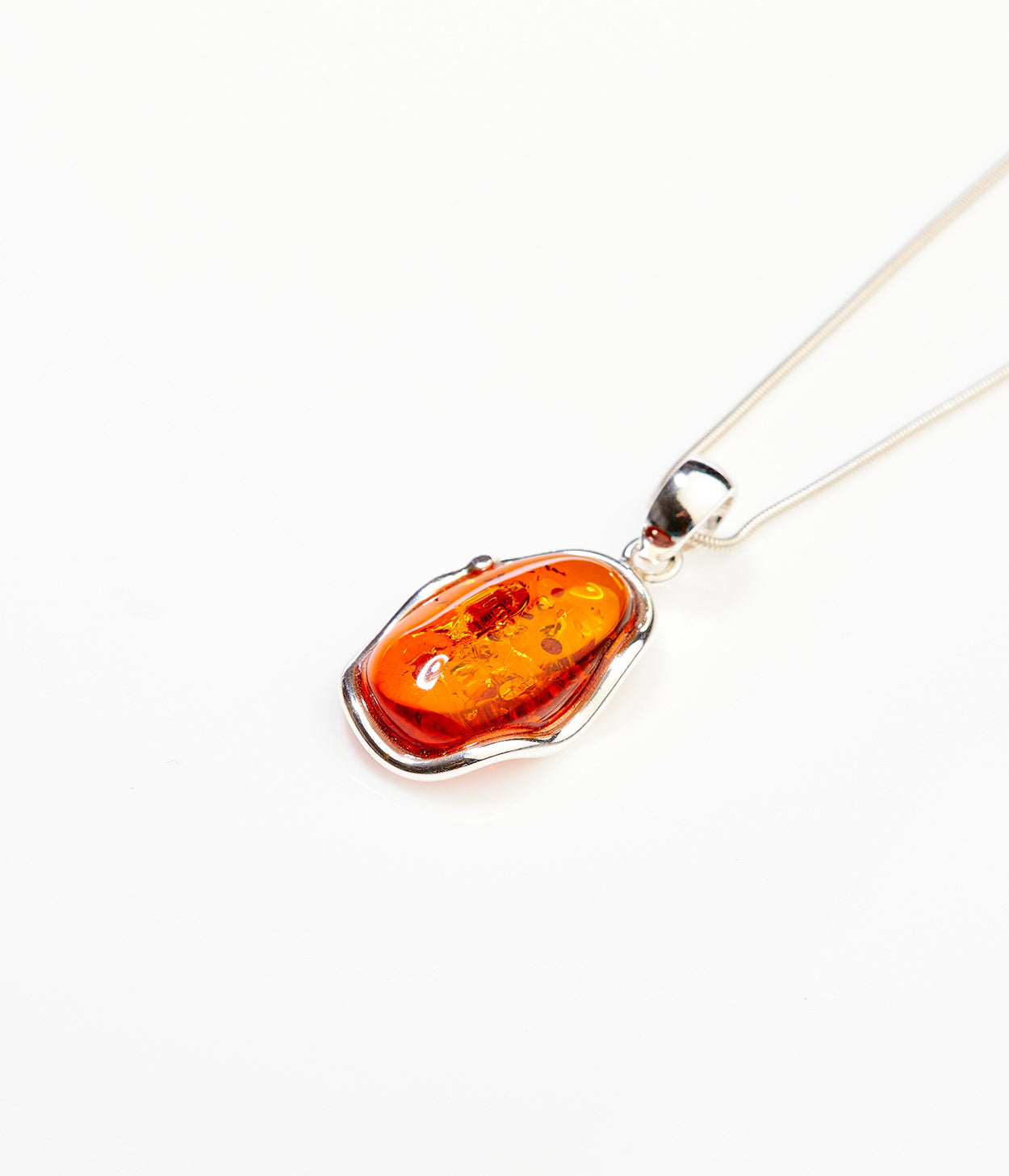 Amber Ripple Pendant Necklace - Selectique 