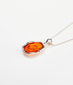 Amber Ripple Pendant Necklace - Selectique 