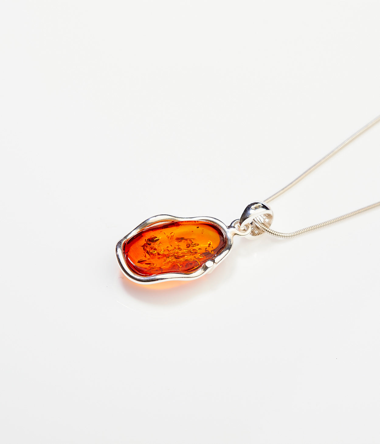 Amber Ripple Pendant Necklace - Selectique 