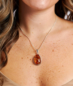 Amber Sunrise Pendant Necklace - Selectique 