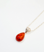 Amber Ethereal Pendant Necklace - Selectique 