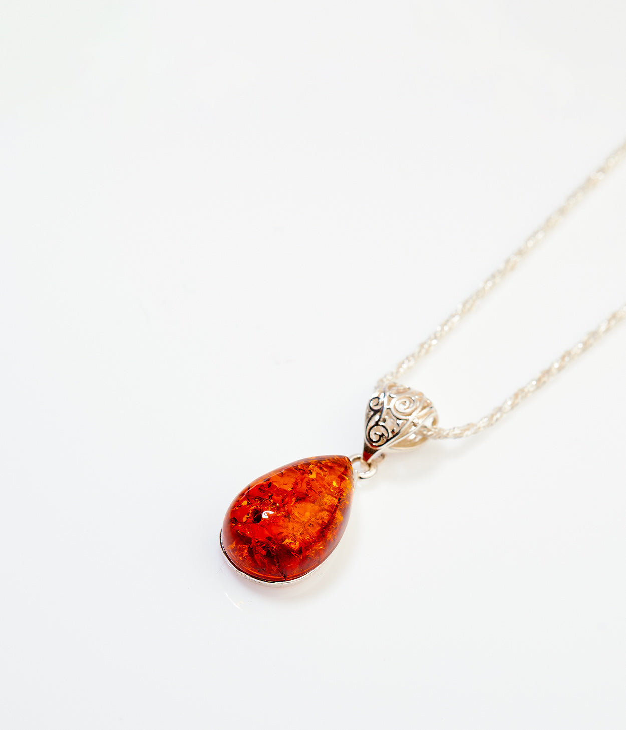 Amber Ethereal Pendant Necklace - Selectique 