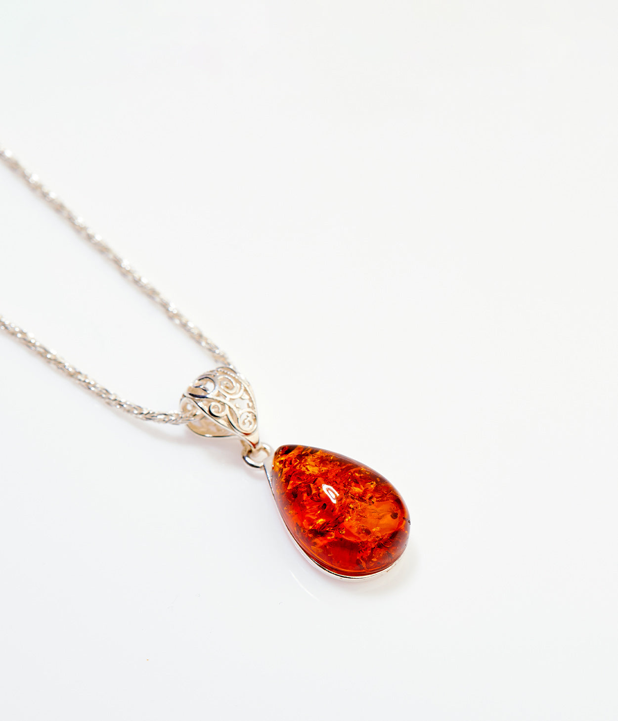 Amber Ethereal Pendant Necklace - Selectique 