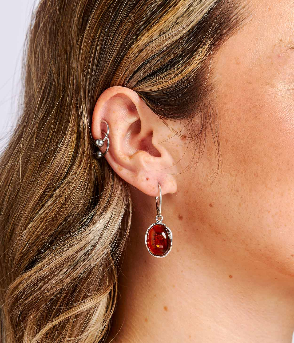 Amber Ripple Earrings