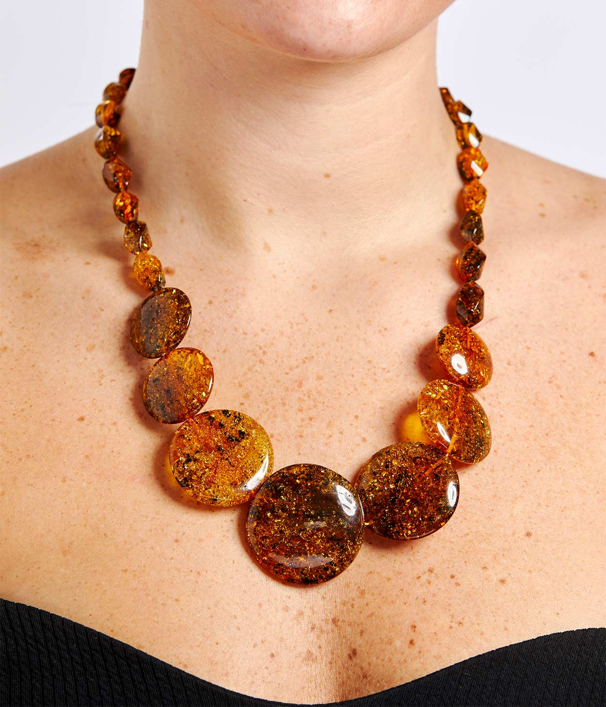 OOAK RAW Golden Amber Necklace