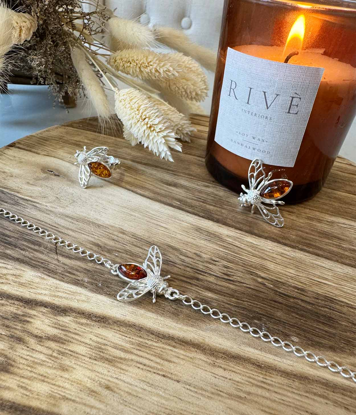 Amber Bee Bracelet