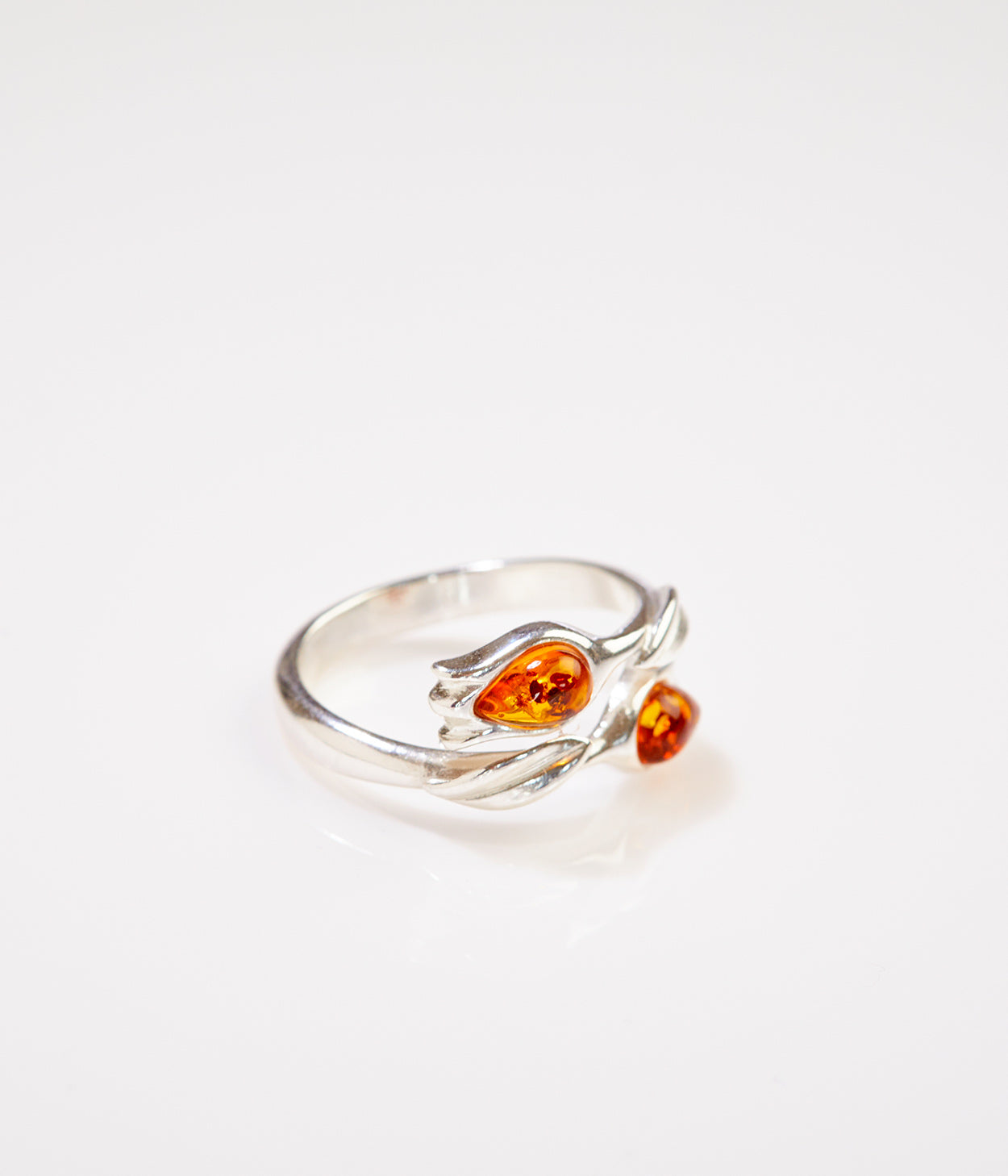 Amber Tulip Ring