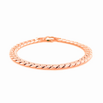 14K Rose Gold Cuban Link Bracelet - Selectique 