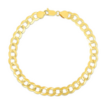 7.0mm 10k Yellow Gold Curb Bracelet - Selectique 