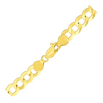 7.0mm 10k Yellow Gold Curb Bracelet - Selectique 