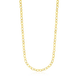 14k Yellow Gold Cable Chain Style Polished Necklace - Selectique 