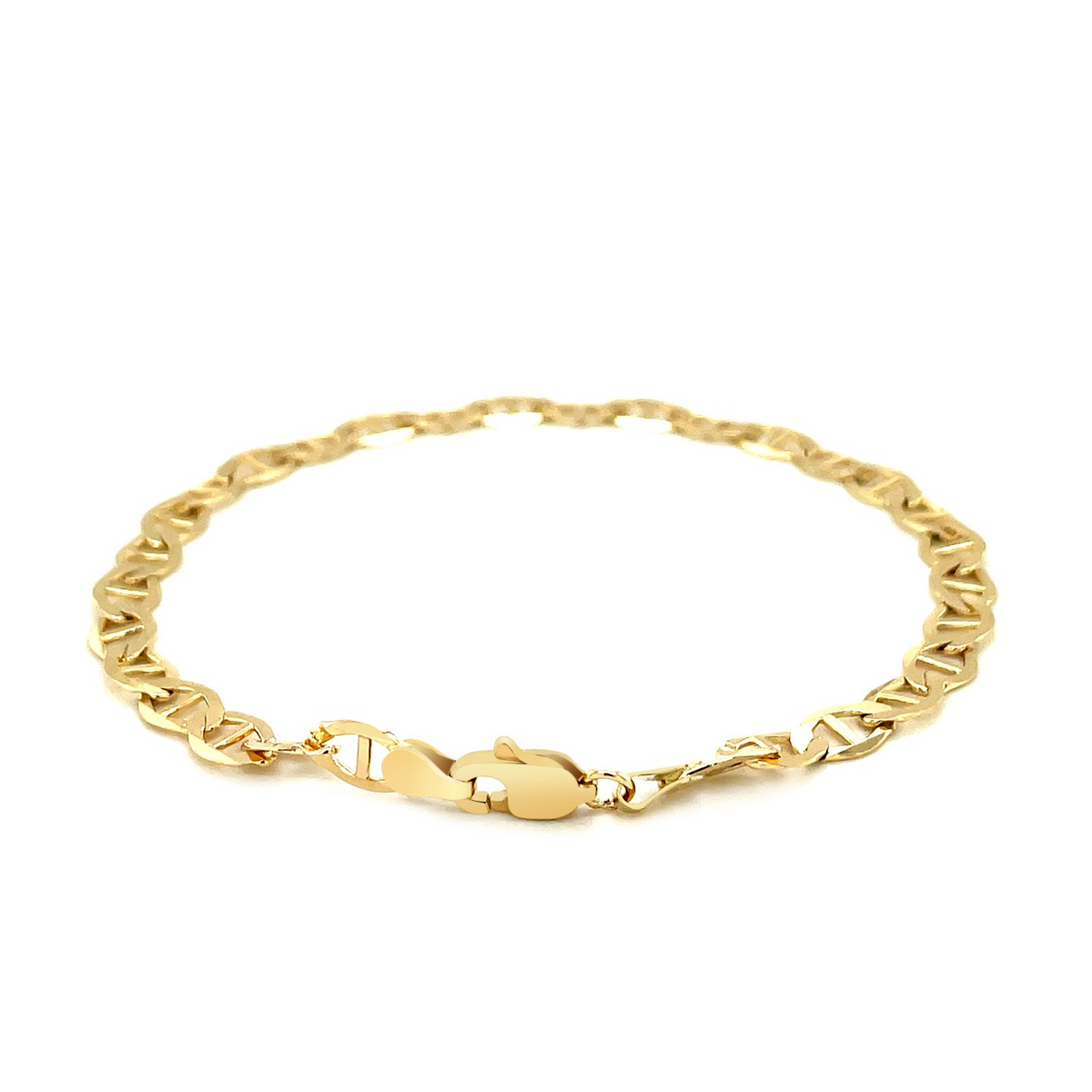 5.5mm 14k Yellow Gold Mariner Link Bracelet - Selectique 