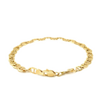 5.5mm 14k Yellow Gold Mariner Link Bracelet - Selectique 