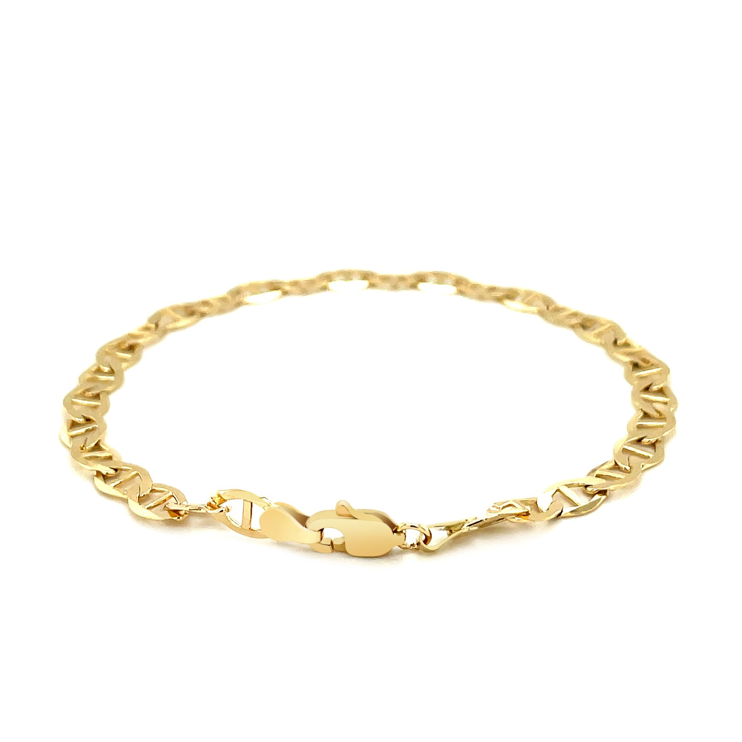 5.5mm 14k Yellow Gold Mariner Link Bracelet - Selectique 