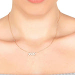 Zodiac Star Sign Pendant Necklace Silver Aquarius.