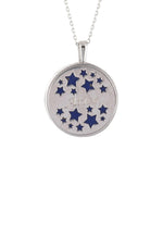 Zodiac Lapis Lazuli Gemstone Star Constellation Pendant Necklace.