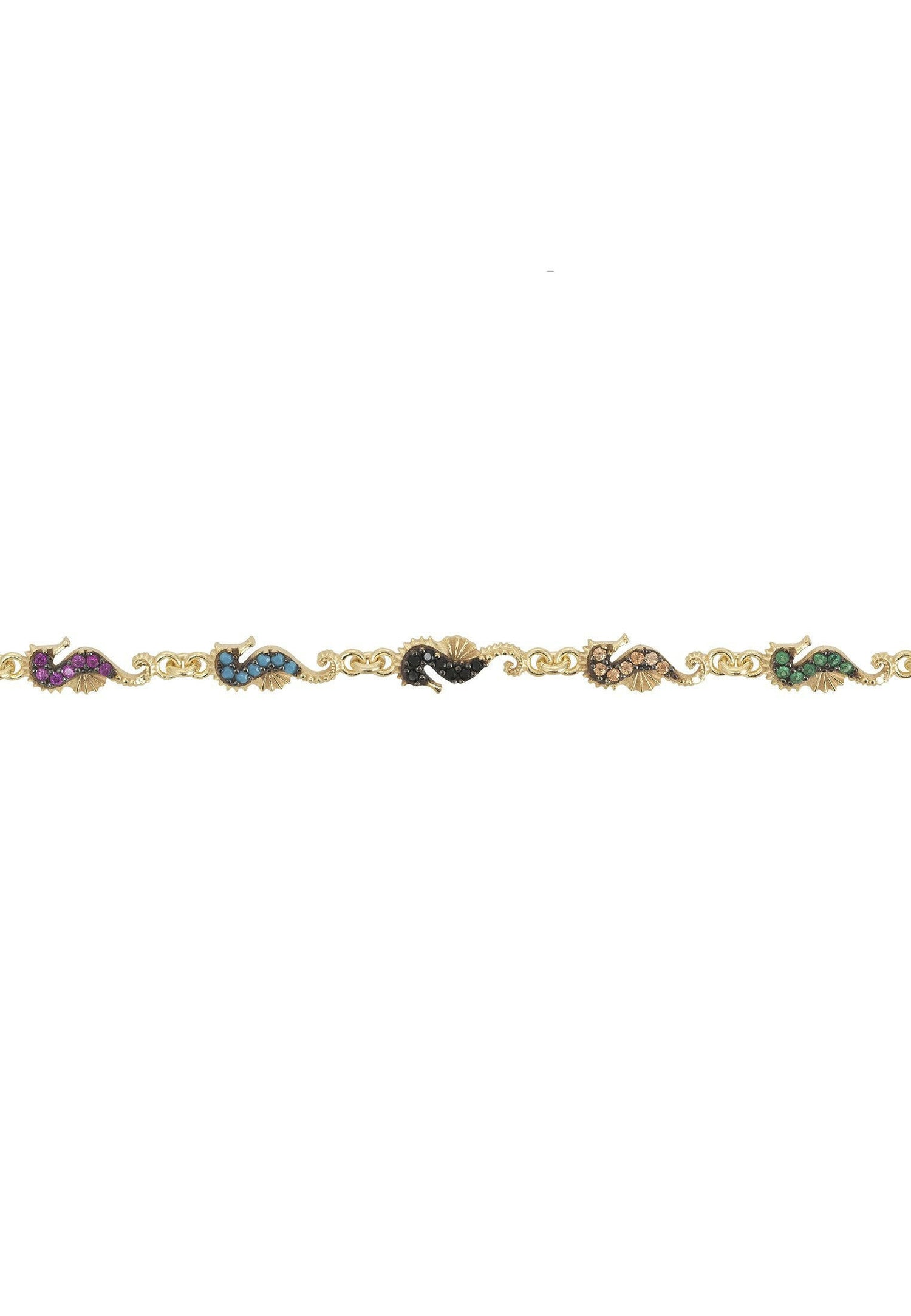 Seahorses Bracelet Gold.