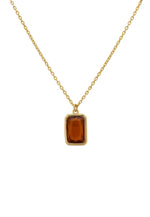 Portofino Necklace Gold Citrine.