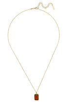 Portofino Necklace Gold Citrine.