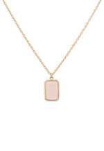 Portofino Necklace Rosegold Rose Quartz.