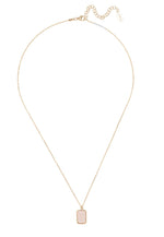 Portofino Necklace Rosegold Rose Quartz.