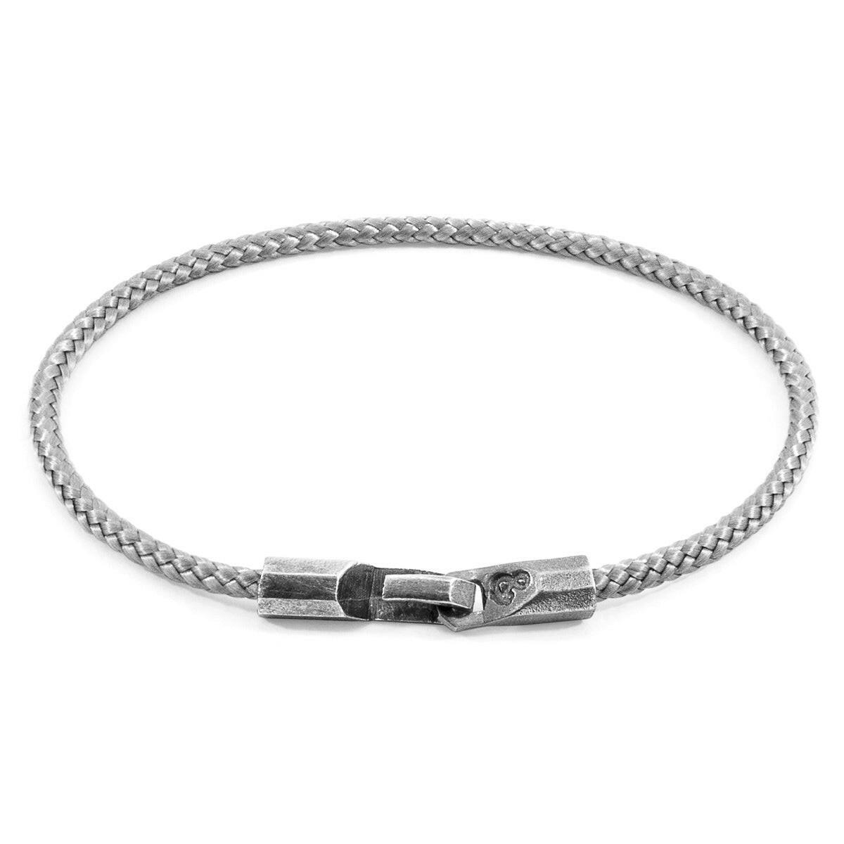 Classic Grey Talbot Silver and Rope Bracelet.