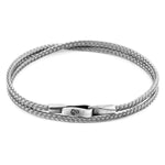 Classic Grey Liverpool Silver and Rope Bracelet.