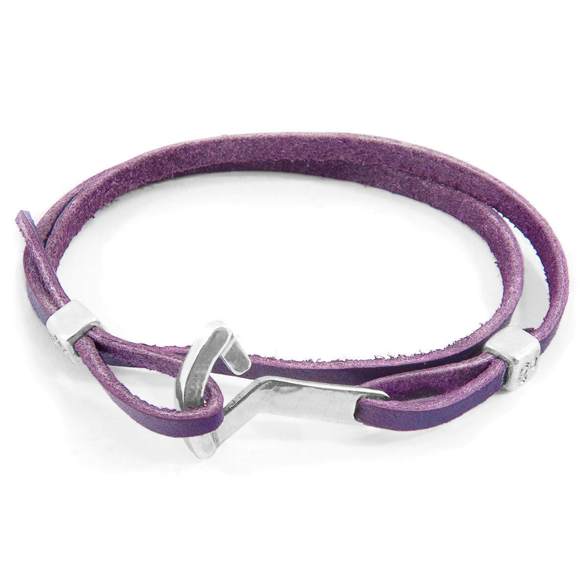 Grape Purple Flyak Anchor Silver and Flat Leather.