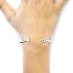 Bartlett Inline Midi Geometric Silver Bangle - Selectique 