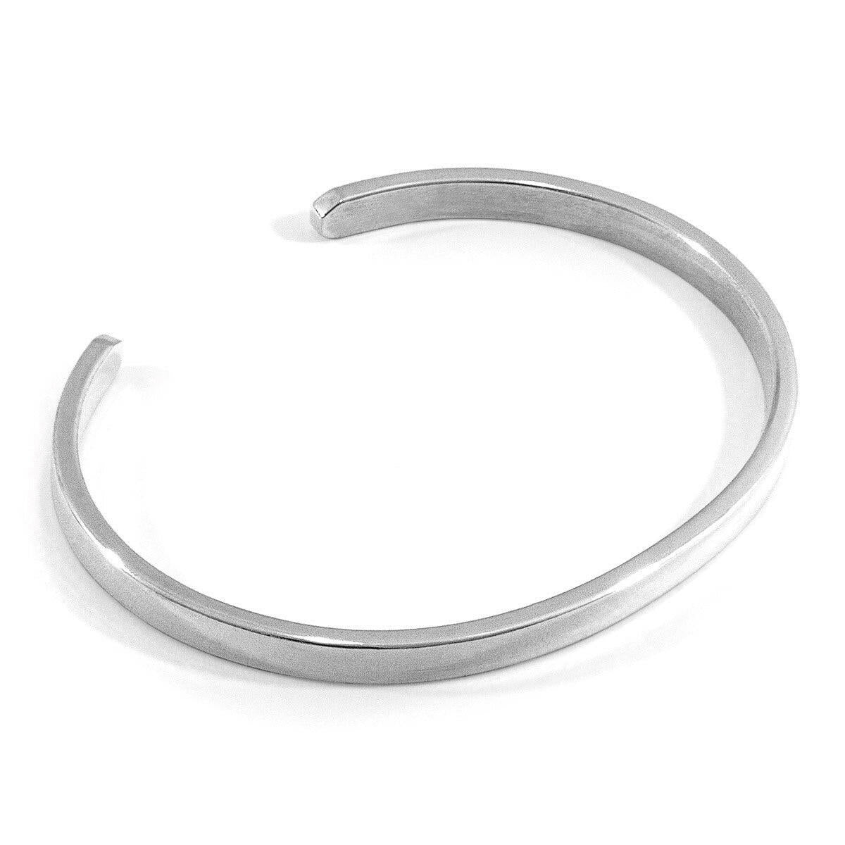 Reynolds Element Midi Geometric Silver Bangle.