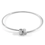 Wynne Capsule Midi Geometric Silver Bangle.