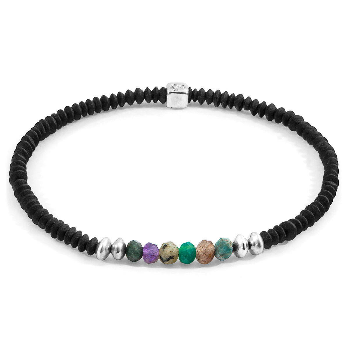 Multicoloured Multi-Gem Paralana Silver and Stone - Selectique 