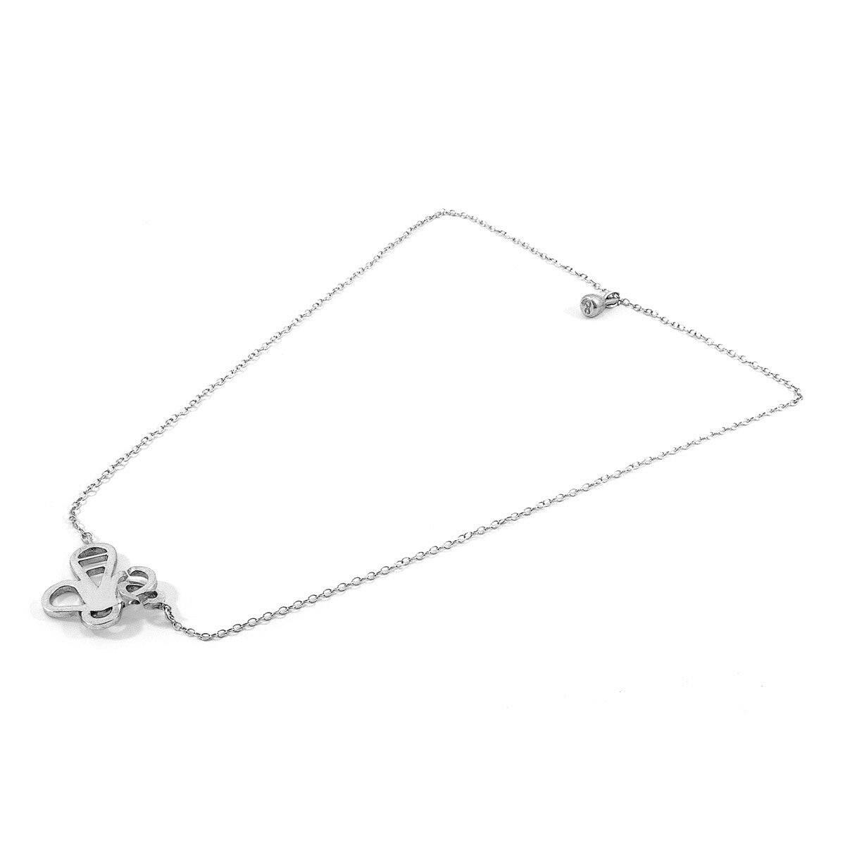 Flying Bee Link Paradise Silver Necklace Pendant.