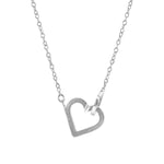 Little Heart Link Paradise Silver Necklace Pendant.