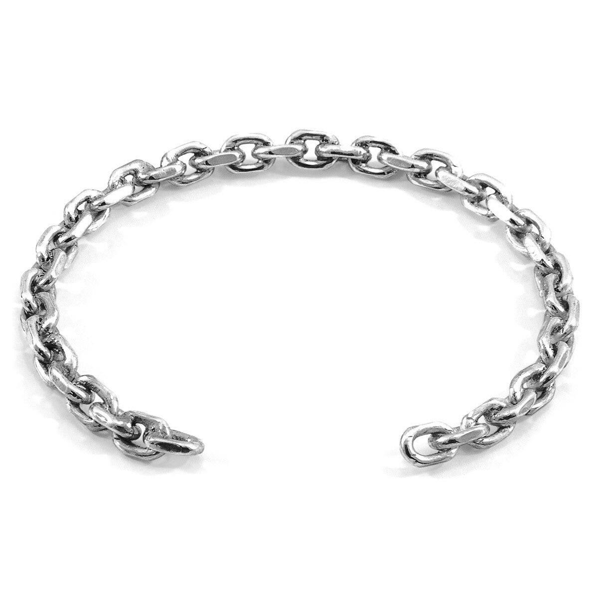 Halyard Sail Silver Chain Bangle - Selectique 