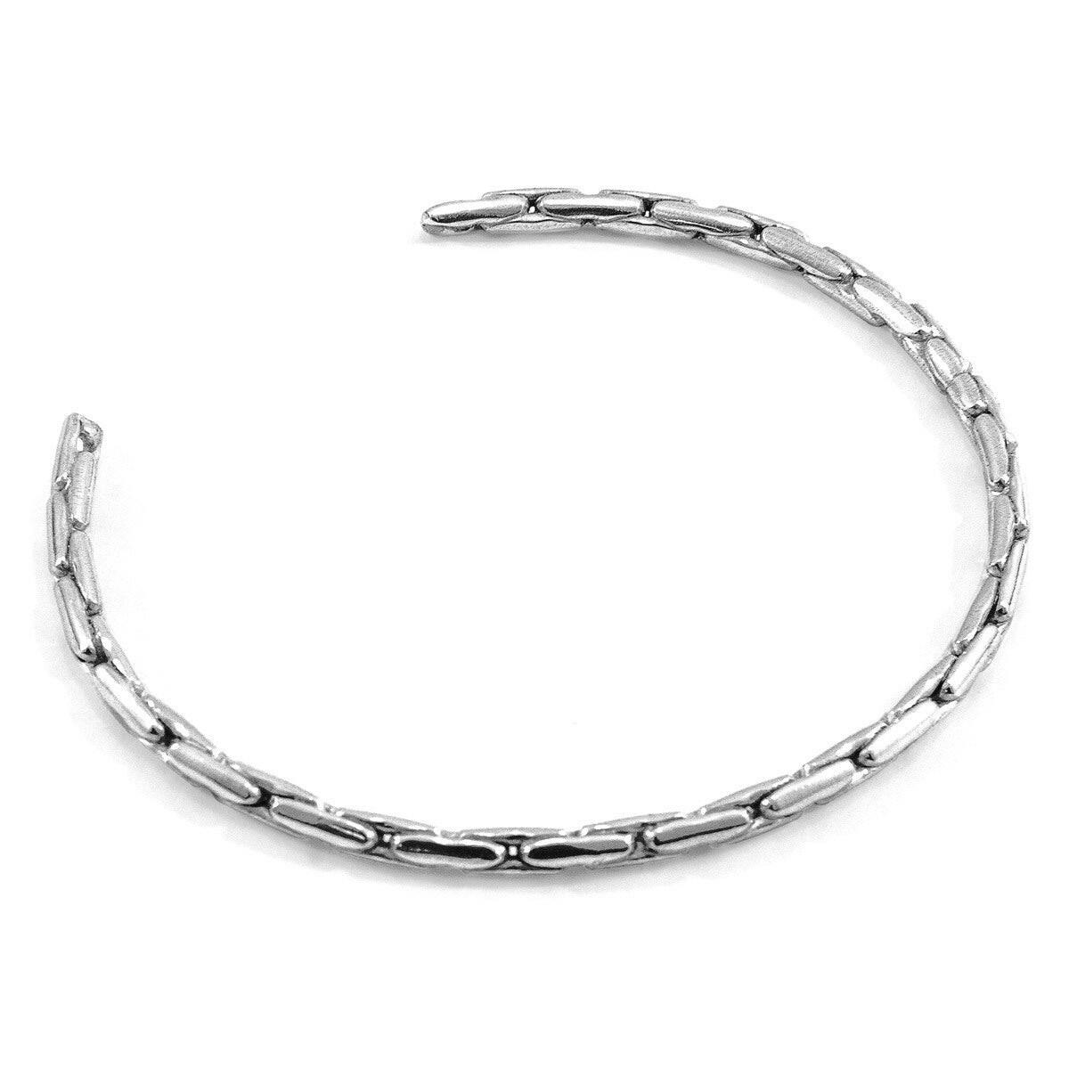 Mizzen Sail Silver Chain Bangle.