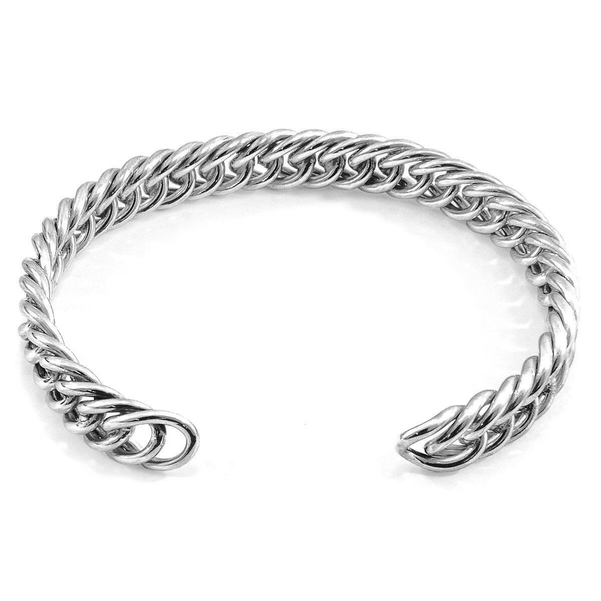 Jib Sail Silver Chain Bangle.