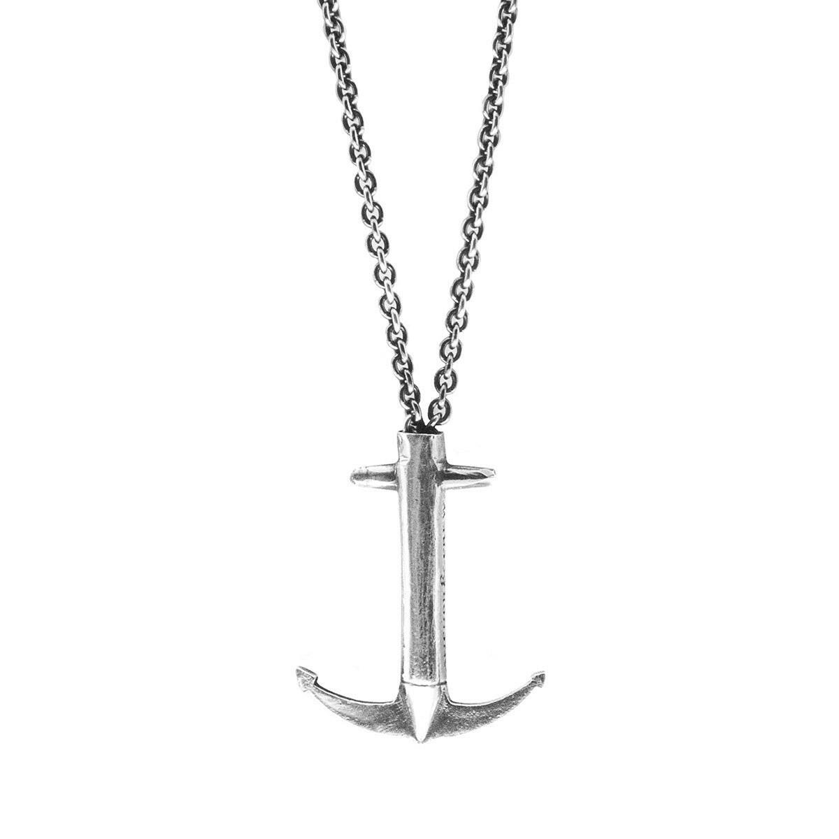 Admiral Anchor Signature Silver Necklace Pendant.