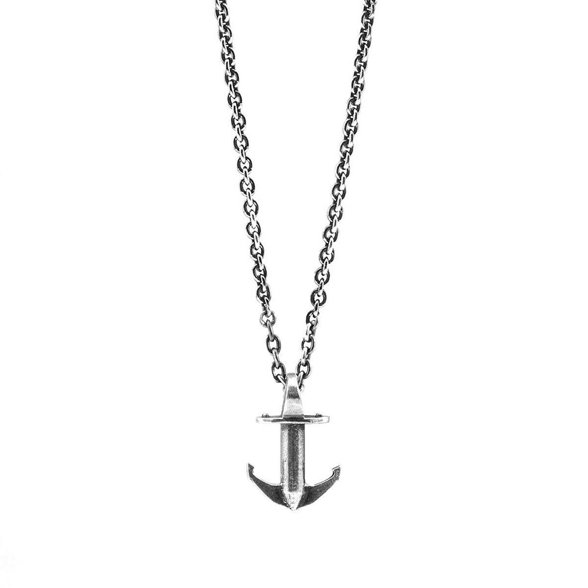 Mini Anchor Signature Silver Necklace Pendant.