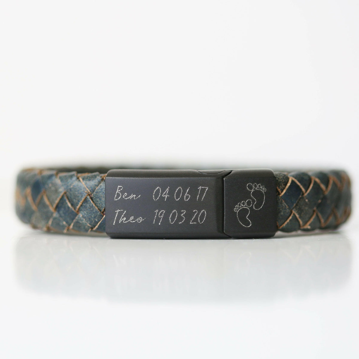 Handwriting Engraved Antique Style Bracelet - Iron.