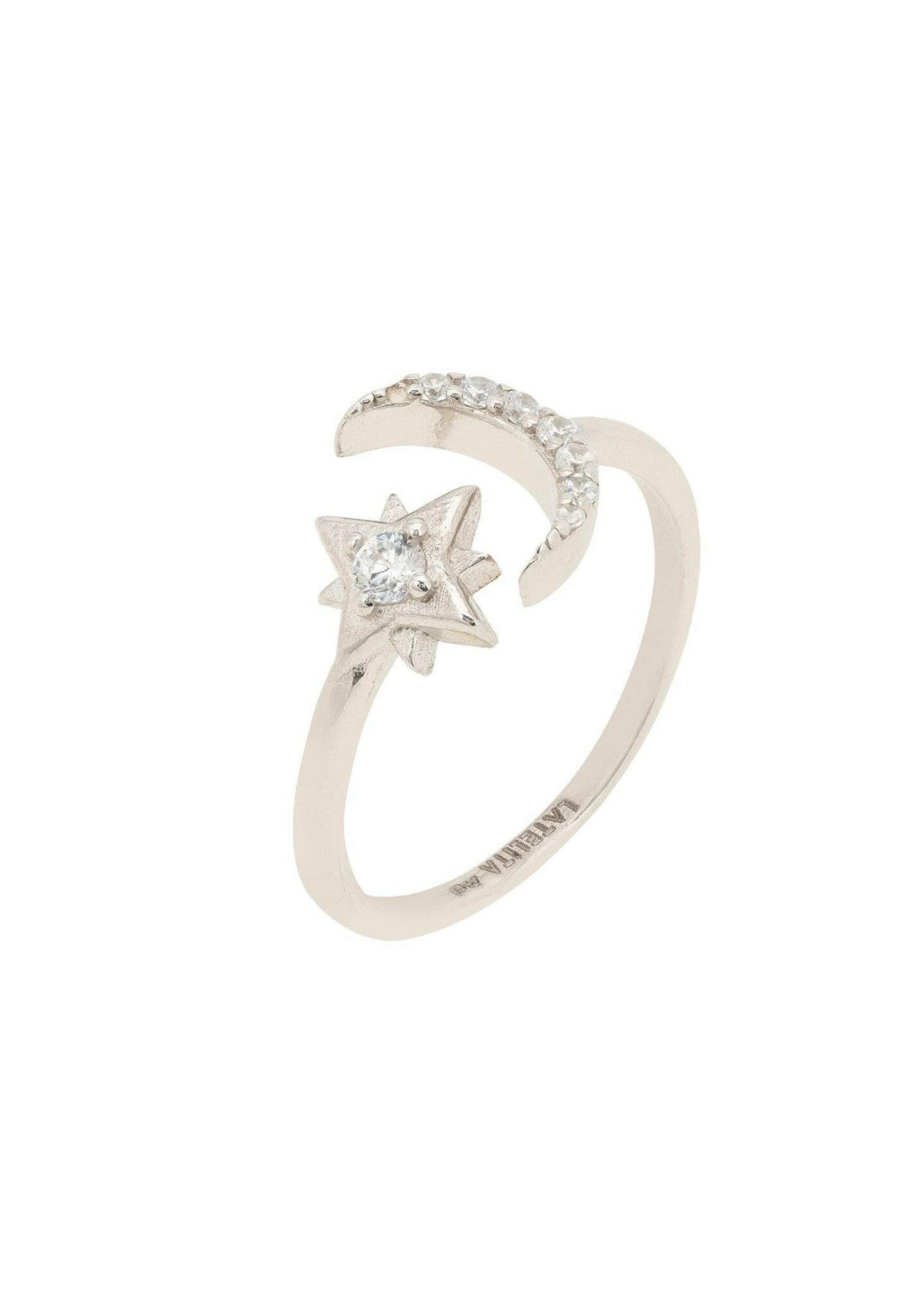 Astrid Moon & Star Ring Silver.